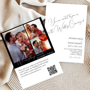 Invitación Elegante Personalizado moderno Boda de fotografía