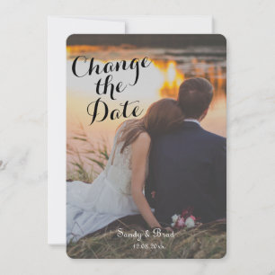 Invitación Elegante Personalizado moderno foto cambio Boda de