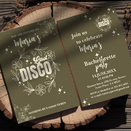 Invitación Elegante personalizado retro de soltería