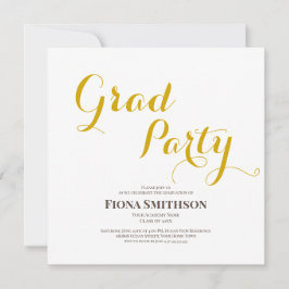 Invitación Elegante plaza de Fiestas Grad Moderno