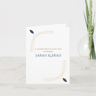 Invitación Elegante Plegada