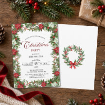 Elegante Poinsettia de Navidad Fiesta