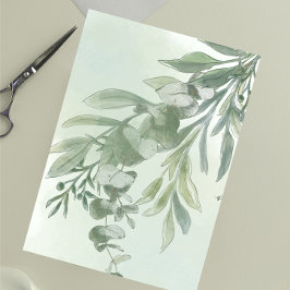 Invitación Elegante Polvo Verde Escritura Clásica Despedida d