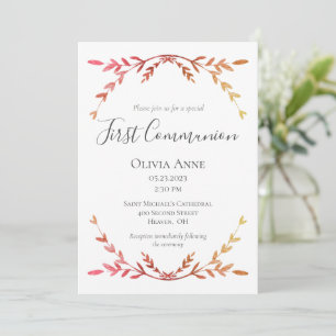 Invitación Elegante Primer guión de la comunicación simple
