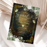 Invitación Elegante princesa verde sabio del bosque Quinceañe<br><div class="desc">Elegante Invitación de la princesa verde del sabio bosque Quinceañera</div>