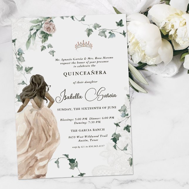 Invitación Elegante Princess Fairy Tale | Quinceañera 15.ª (Subido por el creador)