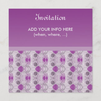 Invitación elegante - púrpura de Raiselin