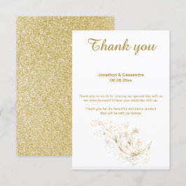 INVITACIÓN ELEGANTE PURPURINA DE ORO SENCILLO Y REVERSO GRACI