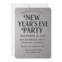 Elegante Purpurina víspera de Año Nuevo