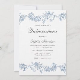 Invitación Elegante Quinceanera clásica