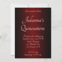 Elegante Quinceañera con Ombre Negro y Burdeos