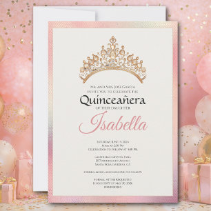 Invitación Elegante Quinceañera Cumpleaños 15