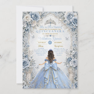 Invitación Elegante Quinceañera de Invierno Dulces 15