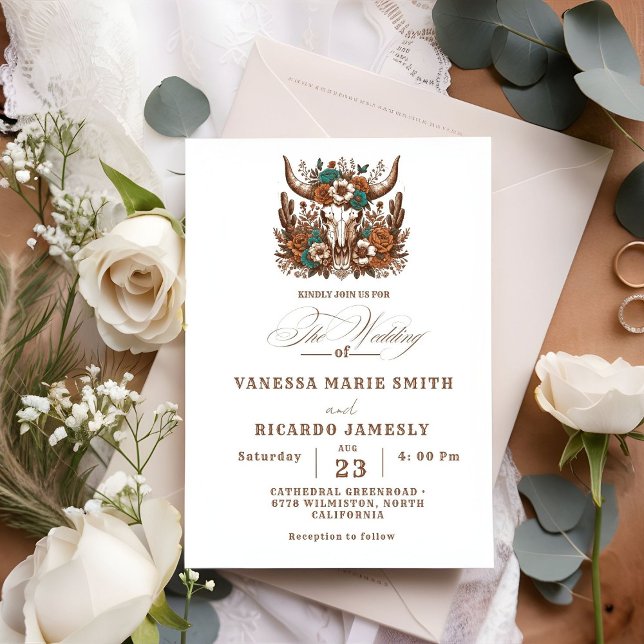 Invitación Elegante Rancho Boda de Cowboy del País Occidental (Subido por el creador)