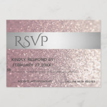 Elegante raya de plata purpurinoso moderna RSPV