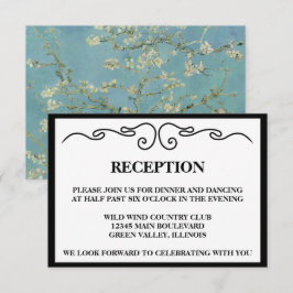 Invitación Elegante recepción de boda "Flor de Almendro"