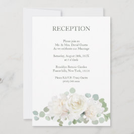 Invitación Elegante recepción de bodas botánicas