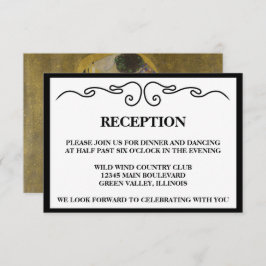 Invitación Elegante recepción de bodas "El Beso"