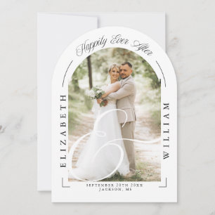 Invitación Elegante recepción de matrimonio para arco fotográ