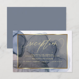 Invitación Elegante recepción de tinta de alcohol