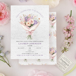 Invitación Elegante recién salida del mercado de la novia flo