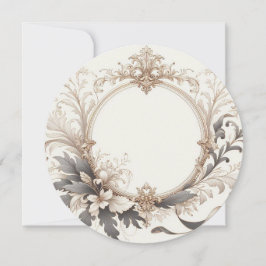 Invitación Elegante Redondo