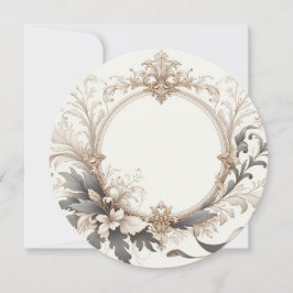 Invitación Elegante Redondo