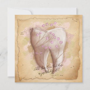 Invitación Elegante regalo de asistente dental de dentista de