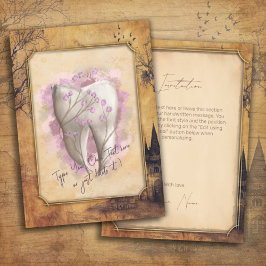 Invitación Elegante regalo odontológico antiguo de moda