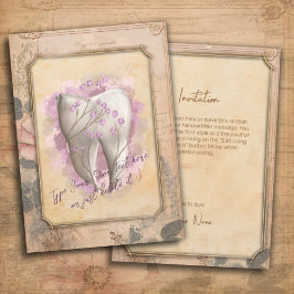 Invitación Elegante regalo odontológico antiguo de moda