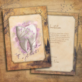 Invitación Elegante regalo odontológico antiguo de moda