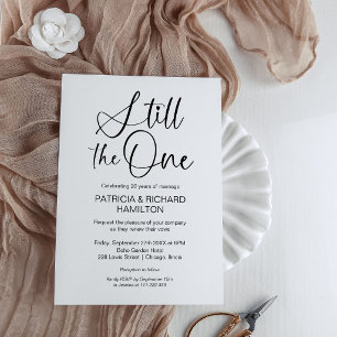 Invitación Elegante Renovación de Votos de Boda Still The One