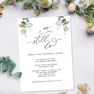 Invitación Elegante Renovación De Votos, Lo Seguimos Haciendo