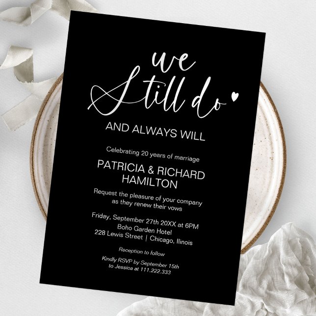 Invitación Elegante renovamos los votos matrimoniales (Subido por el creador)