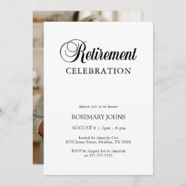 Invitación Elegante retiro fotográfico de caligrafía tradicio