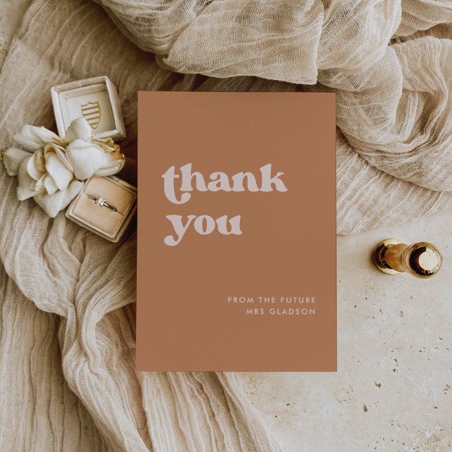 Invitación Elegante retro Brown Bridal Shower (Subido por el creador)