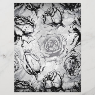 Invitación Elegante rojo blanco negro Rosa de boda floral inv