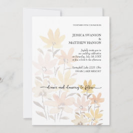 Invitación Elegante Romántico Jardín de Boho Floral