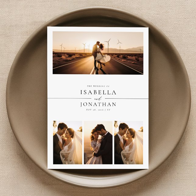 Invitación Elegante Romántico Sunset 8 Boda de fotografía (Subido por el creador)