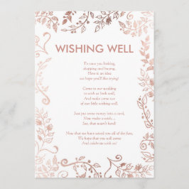 Invitación Elegante Rosa Blanca Dorada Floral Descanso Bien