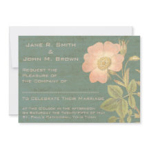 Elegante Rosa de época Vintage Verdigris Patina