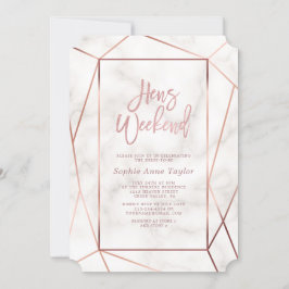 Invitación Elegante Rosa de la Fiesta de la Bachelorette del
