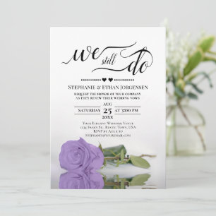 Invitación Elegante Rosa de Lavanda Todavía Vemos Renovación
