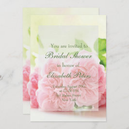 Invitación Elegante Rosa de verano rosa Boda ducha de novia