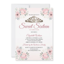 Elegante Rosa floral oro Rubor dulce rosa 16