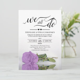 Invitación Elegante Rosa Lilac Purple Todavía Vemos Renovació