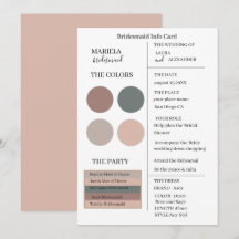 Elegante Rosa Minimalista y elegante dama de honor