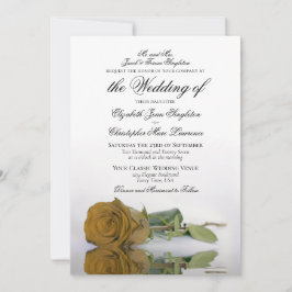Invitación Elegante Rosa Ochre Ochre Boda formal