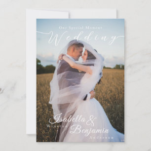 Invitación Elegante Rosa Oro Boda Negro Foto