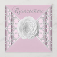 Elegante Rosa Quinceañera